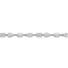 Thumbnail Image 2 of Previously Owned Emerald, Pear, Marquise & Oval-Cut Lab-Grown Diamond Tennis Bracelet 5 ct tw 14K White Gold
