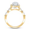 Thumbnail Image 2 of Previously Owned Lab-Grown Diamond Engagement Ring 2-1/4 ct tw Pear/Round 14K Yellow Gold