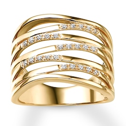 Previously Owned Diamond Ring 1/6 ct tw Round-cut 10K Yellow Gold