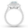 Thumbnail Image 2 of Previously Owned Neil Lane Aquamarine Ring 1-1/4 ct tw Diamonds 14K White Gold