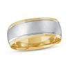 Thumbnail Image 1 of Previously Owned Men's Wedding Band 10K Two-Tone Gold 8mm