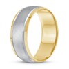 Thumbnail Image 2 of Previously Owned Men's Wedding Band 10K Two-Tone Gold 8mm