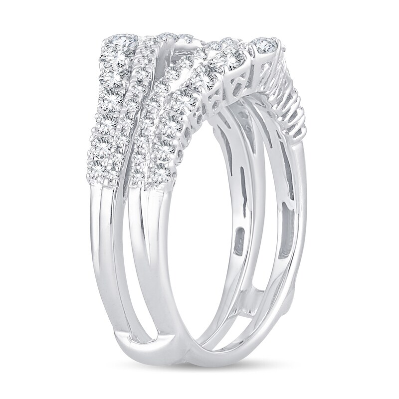 Main Image 2 of Previously Owned Diamond Enhancer Ring 1 ct tw Round 14K White Gold