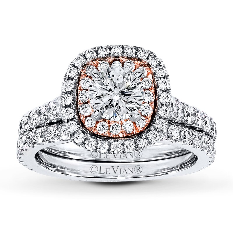 Main Image 3 of Previously Owned Le Vian Bridal Setting 1 ct tw Diamonds 14K Two-Tone Gold