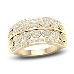 Previously Owned Diamond 4-Row Anniversary Band 1/6 ct tw Round 14K Yellow Gold