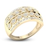 Thumbnail Image 2 of Previously Owned Diamond 4-Row Anniversary Band 1/6 ct tw Round 14K Yellow Gold