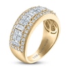 Thumbnail Image 2 of Previously Owned Vera Wang WISH Diamond Anniversary Band 1-1/2 ct tw Baguette/Princess/ Round 18K Yellow Gold