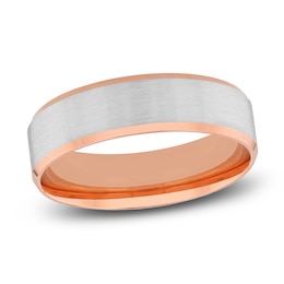 Previously Owned Men's Wedding Band 14K Two-Tone Gold 6mm