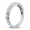 Thumbnail Image 2 of Previously Owned Kirk Kara Engraved Diamond Wedding Band 1/8 ct tw Baguette/Round 14K White Gold