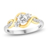Thumbnail Image 1 of Previously Owned Three-Stone Diamond Engagement Ring 5/8 ct tw Round 14K Two-Tone Gold