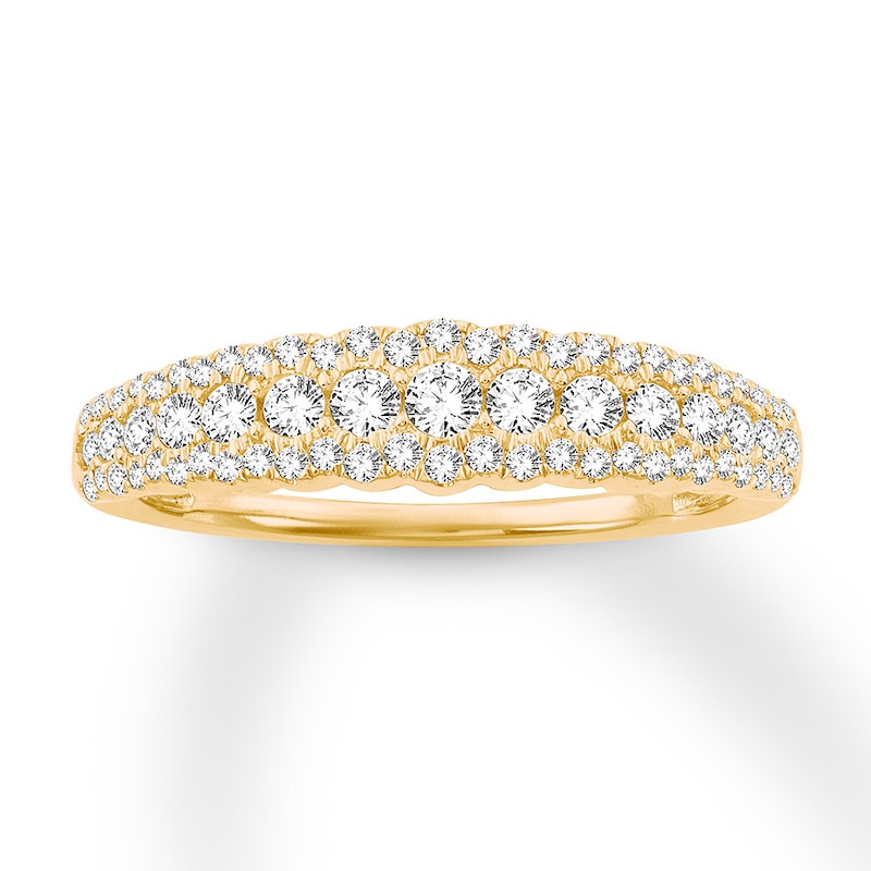 Main Image 1 of Previously Owned Diamond Anniversary Band 1/2 ct tw Round-cut 14K Yellow Gold