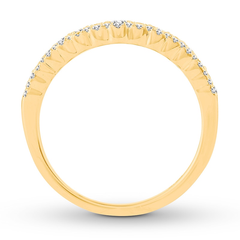 Main Image 2 of Previously Owned Diamond Anniversary Band 1/2 ct tw Round-cut 14K Yellow Gold