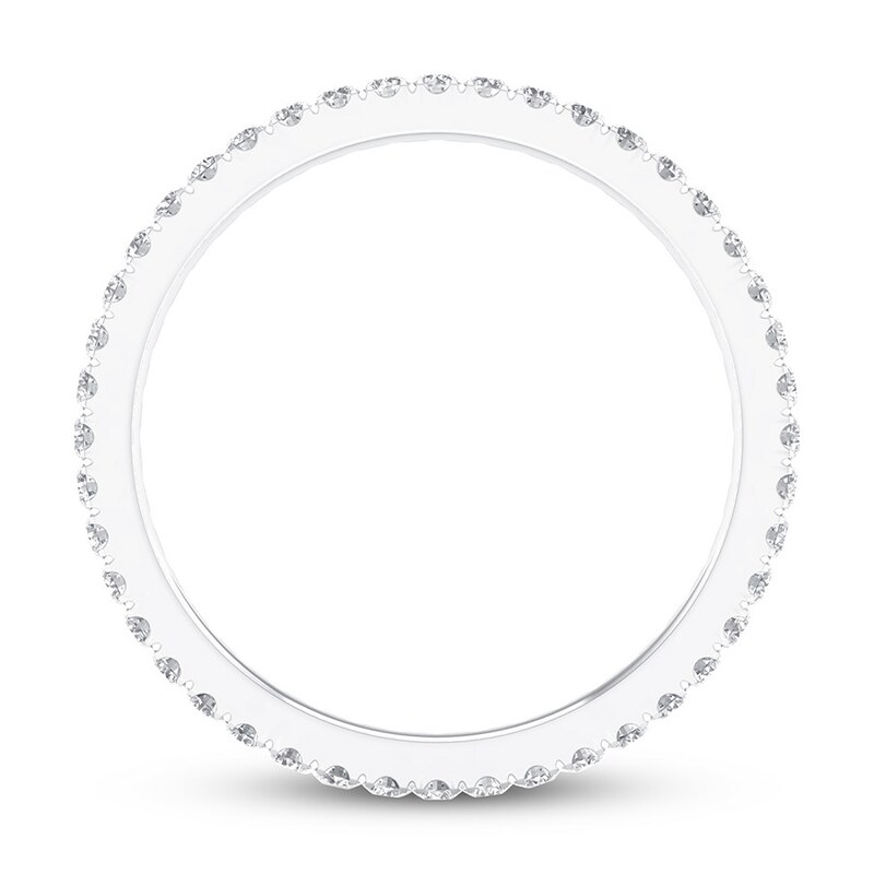 Main Image 2 of Previously Owned Diamond Eternity Band 1/3 ct tw Round 14K White Gold