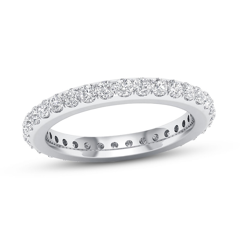 Main Image 1 of Previously Owned Diamond Eternity Band 1 ct tw Round 14K White Gold