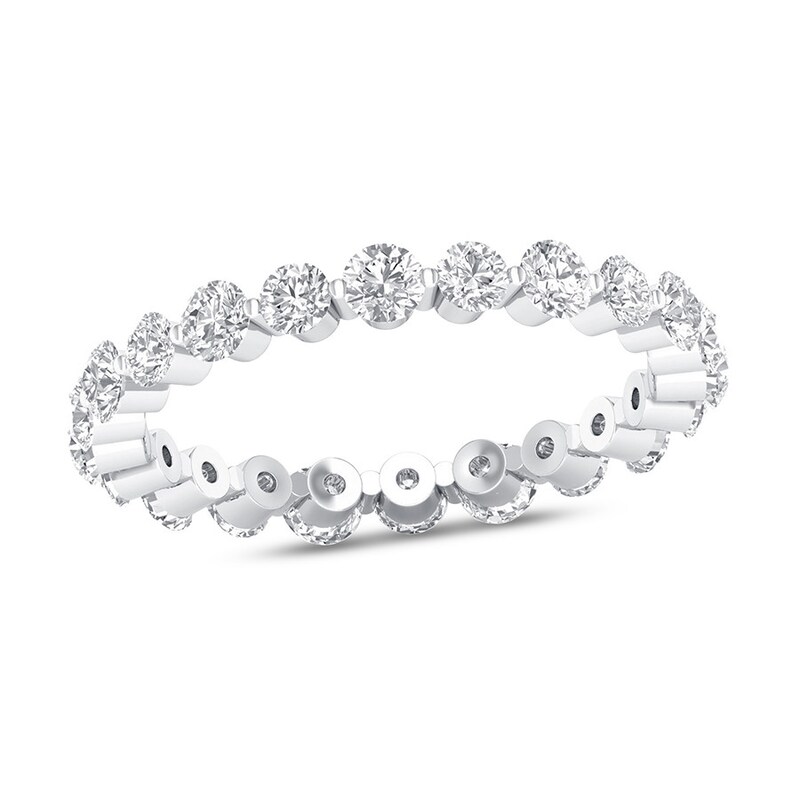 Main Image 1 of Previously Owned Diamond Eternity Ring 1 ct tw Round 14K White Gold