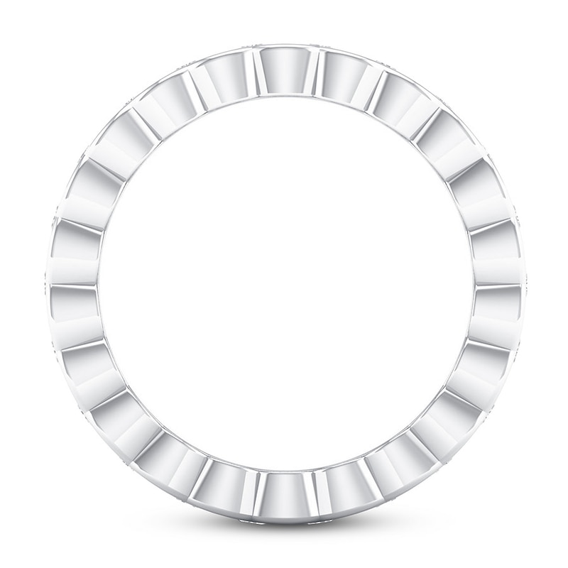 Main Image 2 of Previously Owned Diamond Eternity Band 1 ct tw Round 14K White Gold