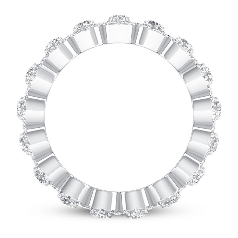 Main Image 2 of Previously Owned Diamond Eternity Band 1-1/2 ct tw Round 14K White Gold