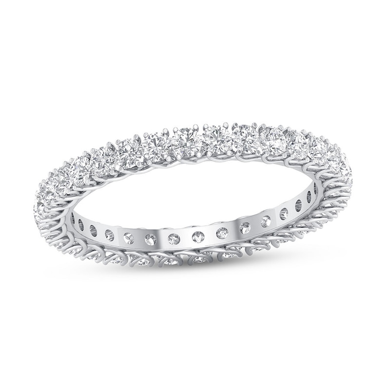 Main Image 1 of Previously Owned Diamond Eternity Band 1 ct tw Round 14K White Gold