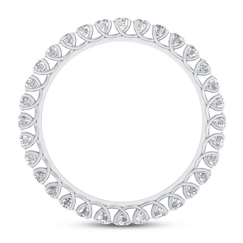 Main Image 2 of Previously Owned Diamond Eternity Band 1 ct tw Round 14K White Gold