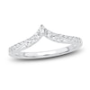 Thumbnail Image 1 of Previously Owned Diamond Chevron Anniversary Band 1/5 ct tw Round 14K White Gold