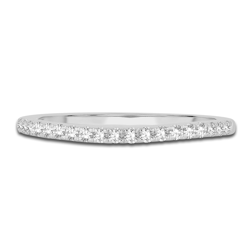 Main Image 3 of Previously Owned Diamond Wedding Band 1/4 ct tw Round 14K White Gold