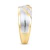 Thumbnail Image 2 of Previously Owned Men's Diamond Anniversary Band 1/4 ct tw Round 14K Two-Tone Gold