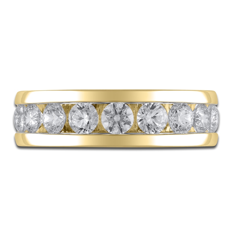 Main Image 3 of Previously Owned Men's Diamond Anniversary Ring 2 ct tw Round 14K Yellow Gold