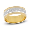 Thumbnail Image 1 of Previously Owned Men's High-Polish Wedding Band 14K Two-Tone Gold 8.0mm