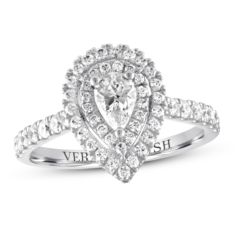 Main Image 1 of Previously Owned Vera Wang WISH Diamond Ring 1-1/5 ct tw 14K White Gold