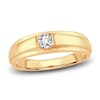 Thumbnail Image 1 of Previously Owned Men's Diamond Wedding Band 1/4 ct tw Round 14K Yellow Gold (I/I1)