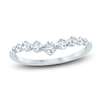 Thumbnail Image 1 of Previously Owned Diamond Contour Anniversary Band 1/2 ct tw Round 14K White Gold
