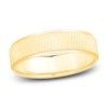 Thumbnail Image 1 of Previously Owned Men's Textured Wedding Band 14K Yellow Gold 6.0mm