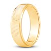 Thumbnail Image 2 of Previously Owned Men's Textured Wedding Band 14K Yellow Gold 6.0mm
