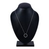 Thumbnail Image 3 of Previously Owned Diamond Circle Pendant Necklace 1 ct tw Round 14K White Gold