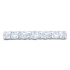 Thumbnail Image 3 of Previously Owned Certified Oval-Cut Diamond Anniversary Ring 5/8 ct tw 14K White Gold