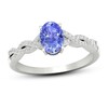 Thumbnail Image 1 of Previously Owned Tanzanite Ring 1/10 ct tw Diamonds 10K White Gold