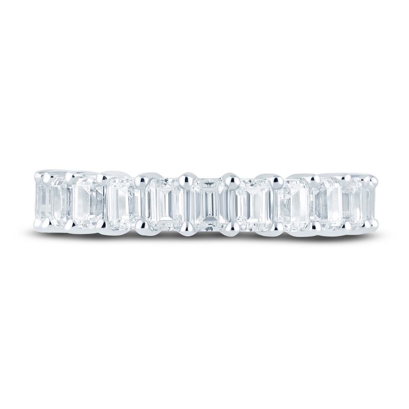 Main Image 3 of Previously Owned Pnina Tornai Diamond Wedding Band 2 ct tw Emerald 14K White Gold