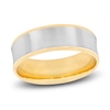 Thumbnail Image 1 of Previously Owned Men's High-Polish Wedding Band 14K Two-Tone Gold 7.0mm