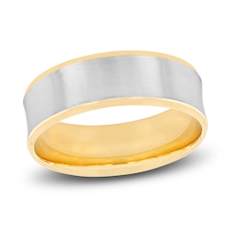 Previously Owned Men's High-Polish Wedding Band 14K Two-Tone Gold 7.0mm