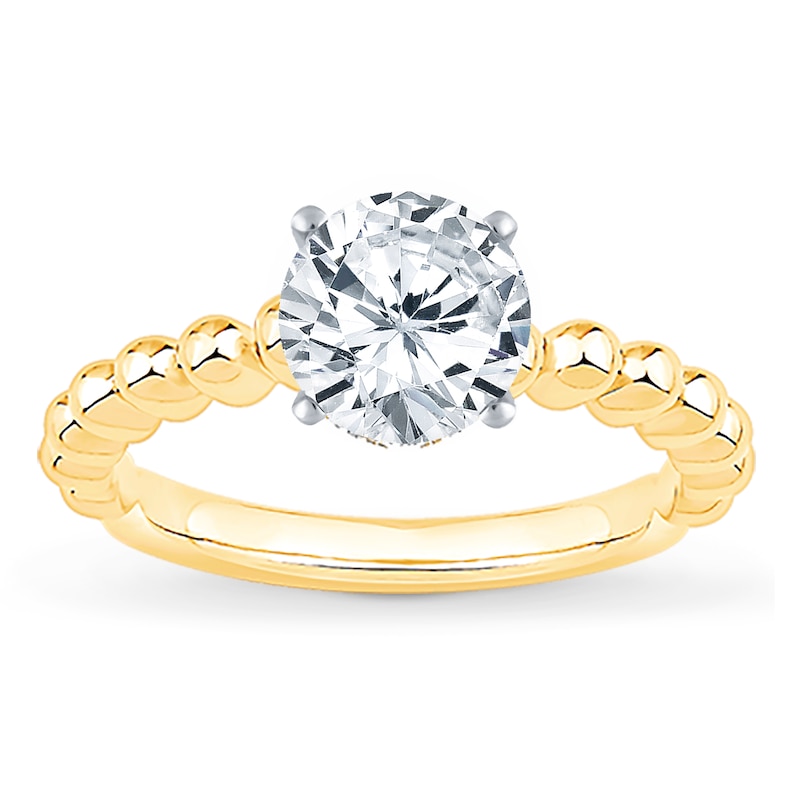 Main Image 3 of Previously Owned Diamond Engagement Ring Setting 1/10 ct tw Round 14K Yellow Gold