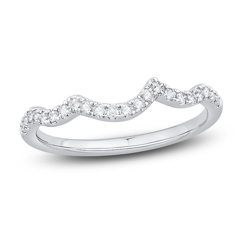 Main Image 1 of Previously Owned Brilliant Moments Diamond Wedding Band 1/5 ct tw Round 14K White Gold