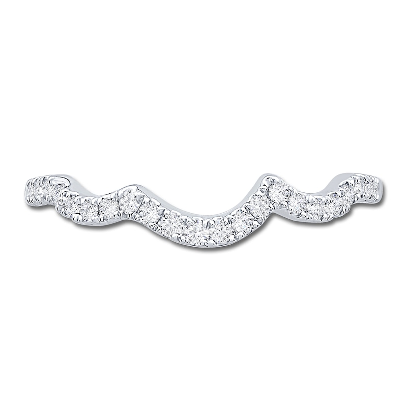 Main Image 3 of Previously Owned Brilliant Moments Diamond Wedding Band 1/5 ct tw Round 14K White Gold