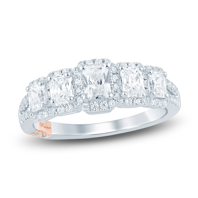Main Image 1 of Previously Owned Pnina Tornai Diamond Wedding Band 1-1/3 ct tw Radiant/Round 14K White Gold