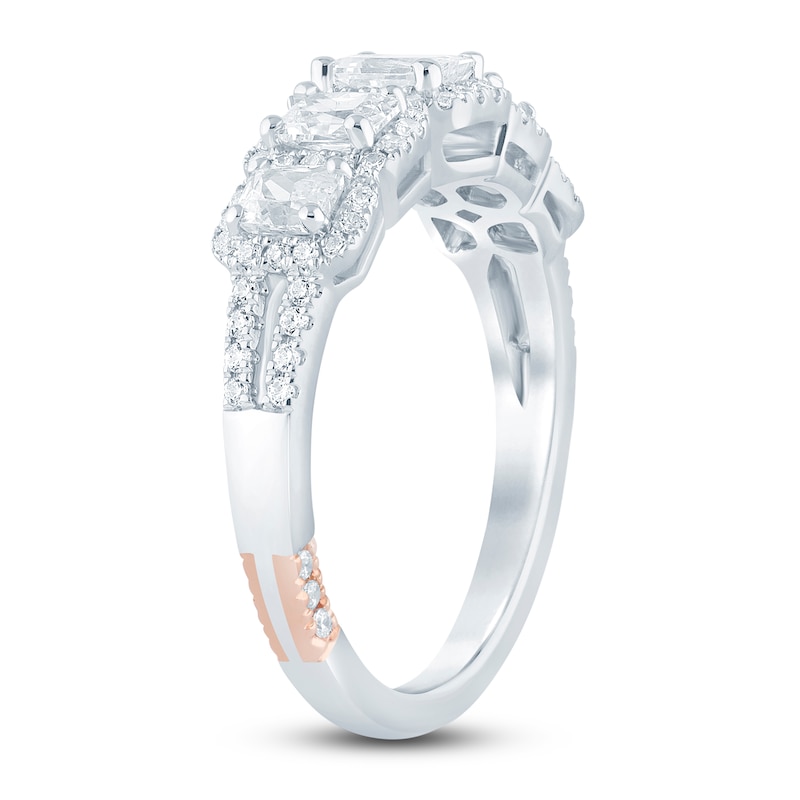 Main Image 2 of Previously Owned Pnina Tornai Diamond Wedding Band 1-1/3 ct tw Radiant/Round 14K White Gold