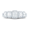 Thumbnail Image 3 of Previously Owned Pnina Tornai Diamond Wedding Band 1-1/3 ct tw Radiant/Round 14K White Gold