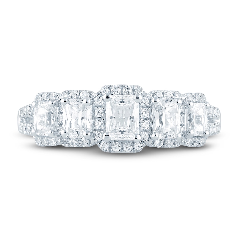 Main Image 3 of Previously Owned Pnina Tornai Diamond Wedding Band 1-1/3 ct tw Radiant/Round 14K White Gold