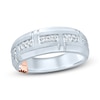 Thumbnail Image 1 of Previously Owned Pnina Tornai Committed To Love Men's Diamond Wedding Band 1/4 ct tw Round 14K White Gold