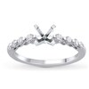 Thumbnail Image 1 of Previously Owned Diamond Engagement Ring Setting 1/3 ct tw Round 14K White Gold