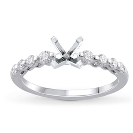 Previously Owned Diamond Engagement Ring Setting 1/3 ct tw Round 14K White Gold