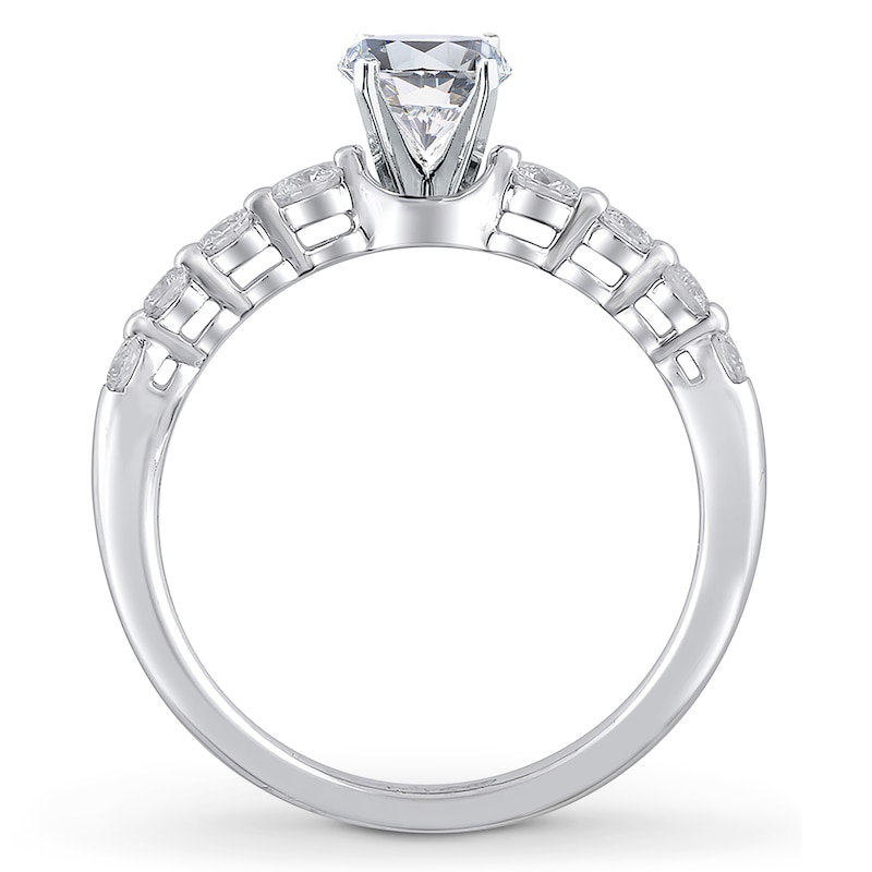 Main Image 2 of Previously Owned Diamond Engagement Ring Setting 1/3 ct tw Round 14K White Gold
